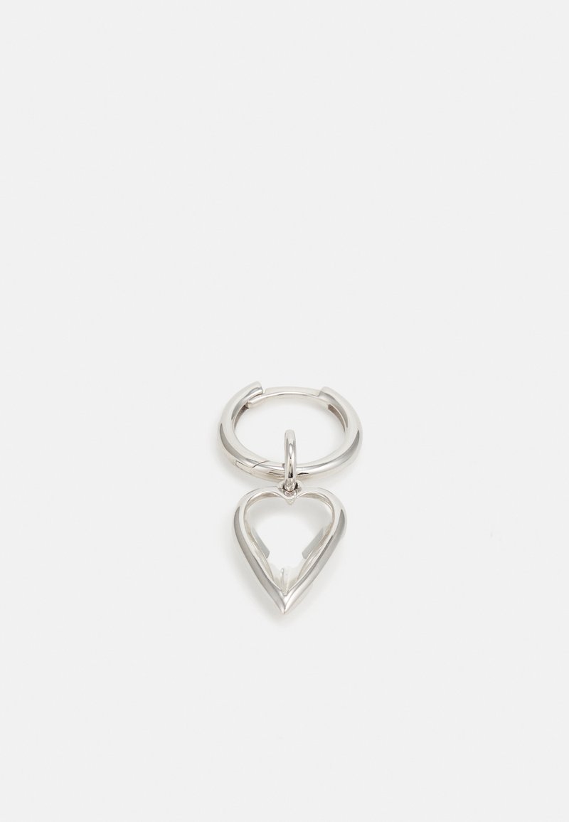 Avgvst SMALL CRYSTAL HEART SINGLE - Üksik kõrvarõngas - silver coloured