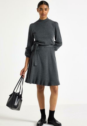 MYSAN - Abito in maglia - dark grey melange