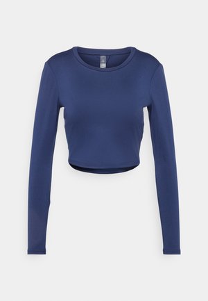 ONPCALZ CROP TRAIN BRA TOP - Långärmad tröja - maritime blue