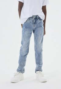 Name it NKMTHEO - Traperice uskog kroja - light blue denim