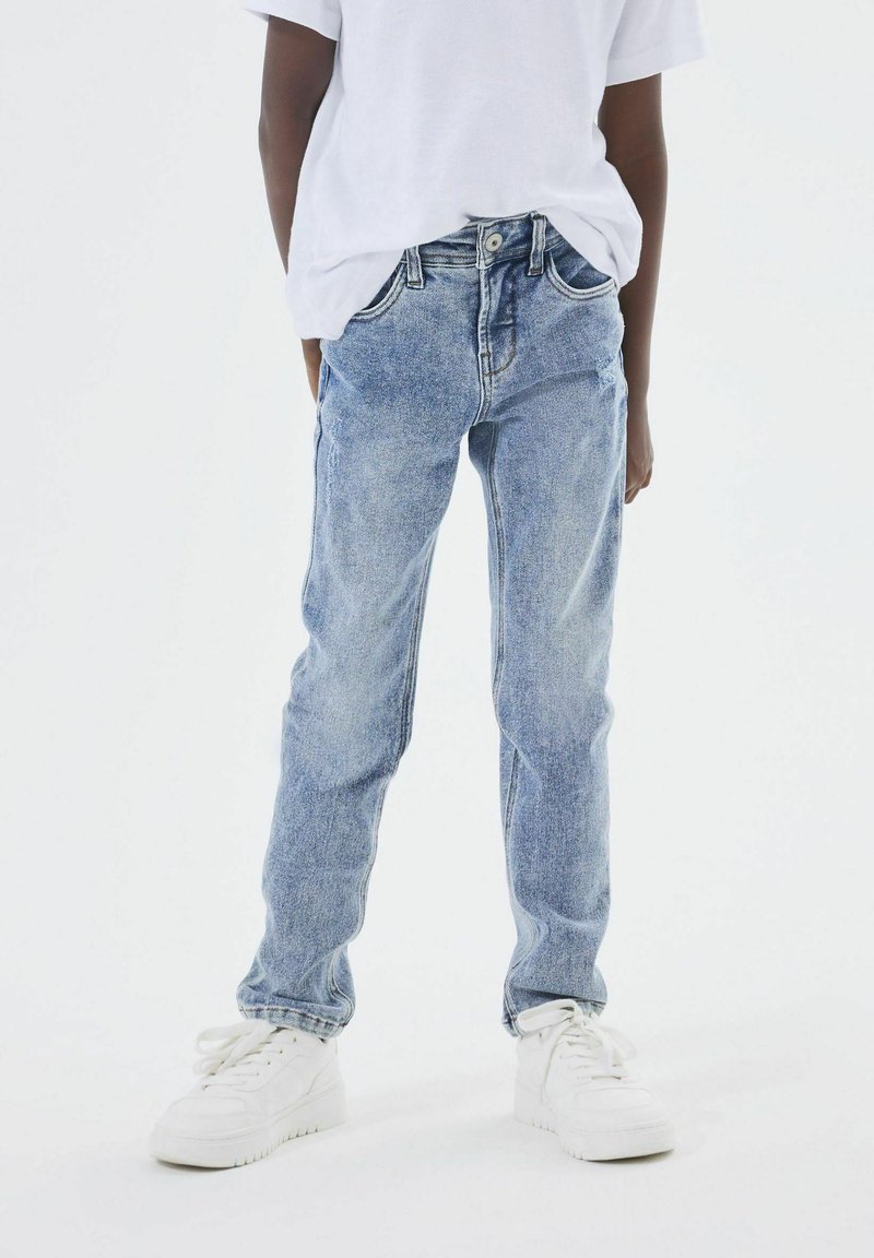 Name it NKMTHEO - Traperice uskog kroja - light blue denim