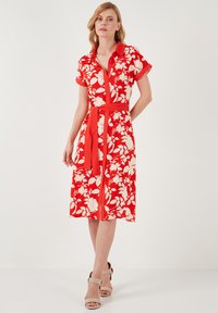 LELA REGULAR FIT - Kreklkleita - ecru red