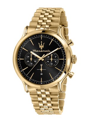 EPOCA 42MM CHR BLACK DIAL BR YG - Uhr - schwarz- und goldfarben