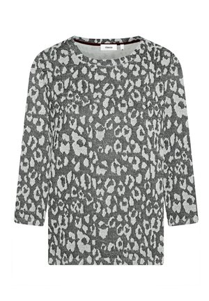 MIT LEO-JACQUARD-MUSTER  - Langarmshirt - anthra-white