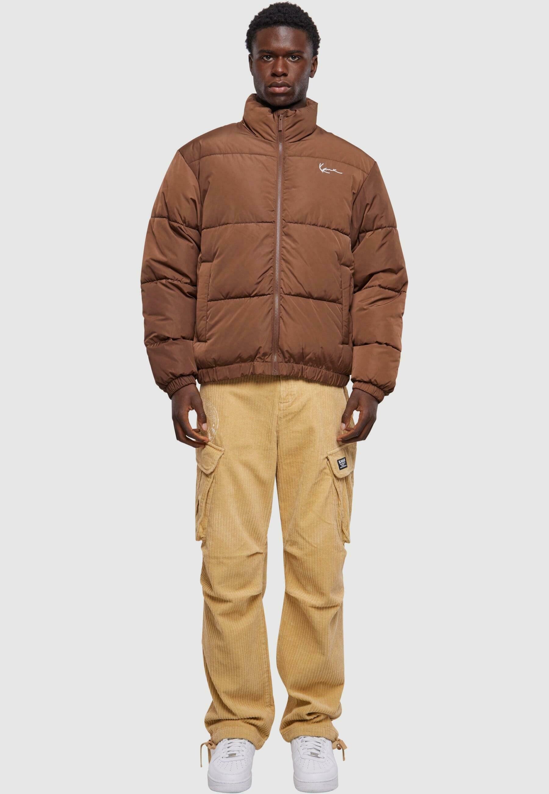 Karl Kani CHEST SIGNATURE PUFFER - Winter jacket - brown - Zalando
