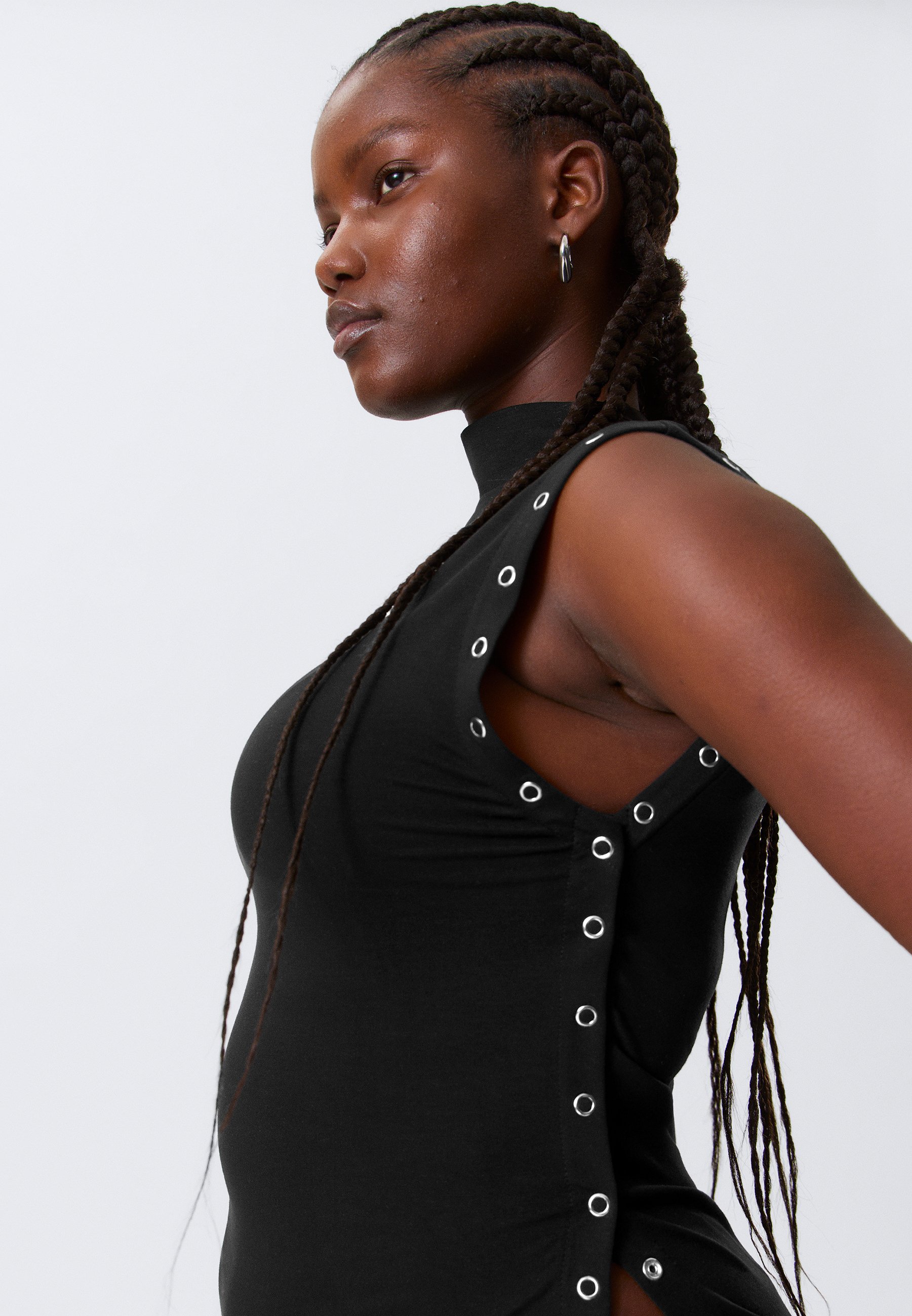 Weekday MOCK NECK - Top - black - Zalando.co.uk