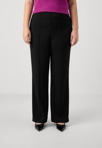 Vero Moda Curve VMCBECKY PULL ON - Trousers - black