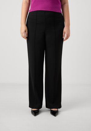 Vero Moda Curve VMCBECKY PULL ON - Trousers - black