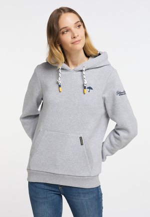Hoodie - hellgrau melange