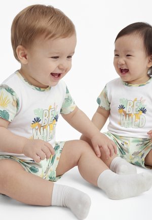 Jacky Baby, KURZARM WILD ONE SET  - Тениска с щампа - white/multi-coloured