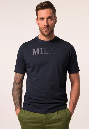 SHORT SLEEVE CHEST - T-shirt con stampa - navy blue