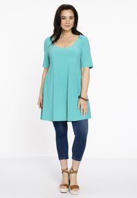 YOEK SHORT SLEEVES - Tunikaer - turquoise