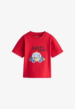 Next, REGULAR FIT - SHORT SLEEVE APPLIQUÉ T-SHIRT . - T-Shirt print - red police car