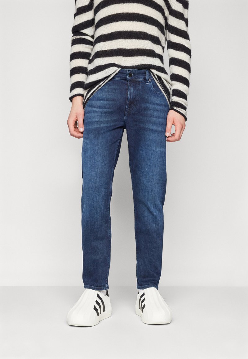 7 for all mankind - SLIMMY LUXE PERFORMANCE - Vaqueros slim fit - dark blue, Ampliar