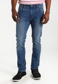 INDICODE JEANS - PITTSBURG - Džíny Slim Fit - medium indigo Miniatura obrázku 1