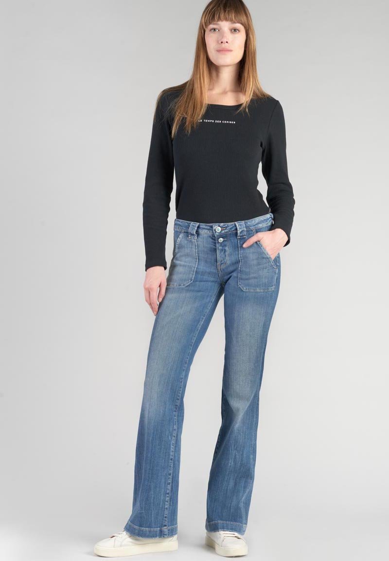 Le Temps Des Cerises Jeans Loose, Large 400/60 Girlfriend Taille Haute