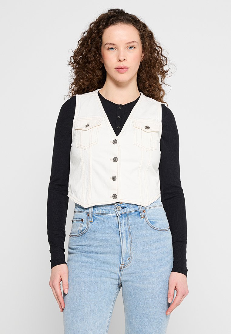 Abercrombie & Fitch Bodywarmer wit Abercrombie & Fitch Bodywarmer wit