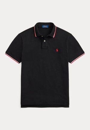 Polo Ralph Lauren CUSTOM SLIM FIT MESH POLO SHIRT - Pólóing - black