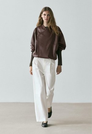 DARTED  - Pantalon classique - white