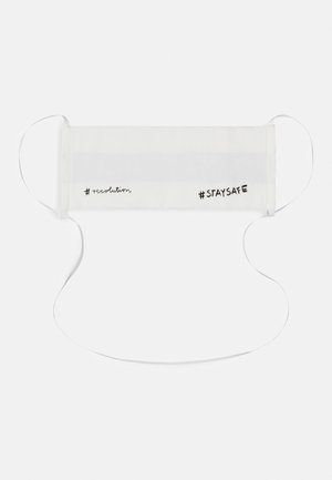 FACE MASK #SPREADLOVE - Látková maska - white