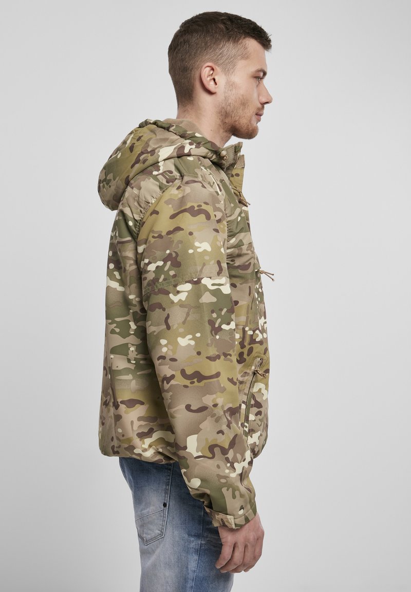 Giacca calda impermeabile caccia LIGHT 100 verde