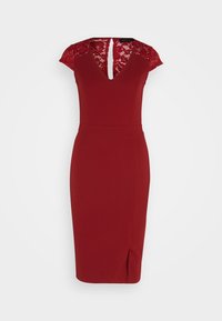 Rochie din jerseu - dark red