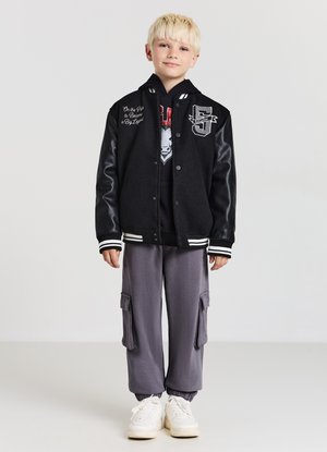 Calliope SCRITTE COLLEGE - Blouson Bomber - nero ultrablack