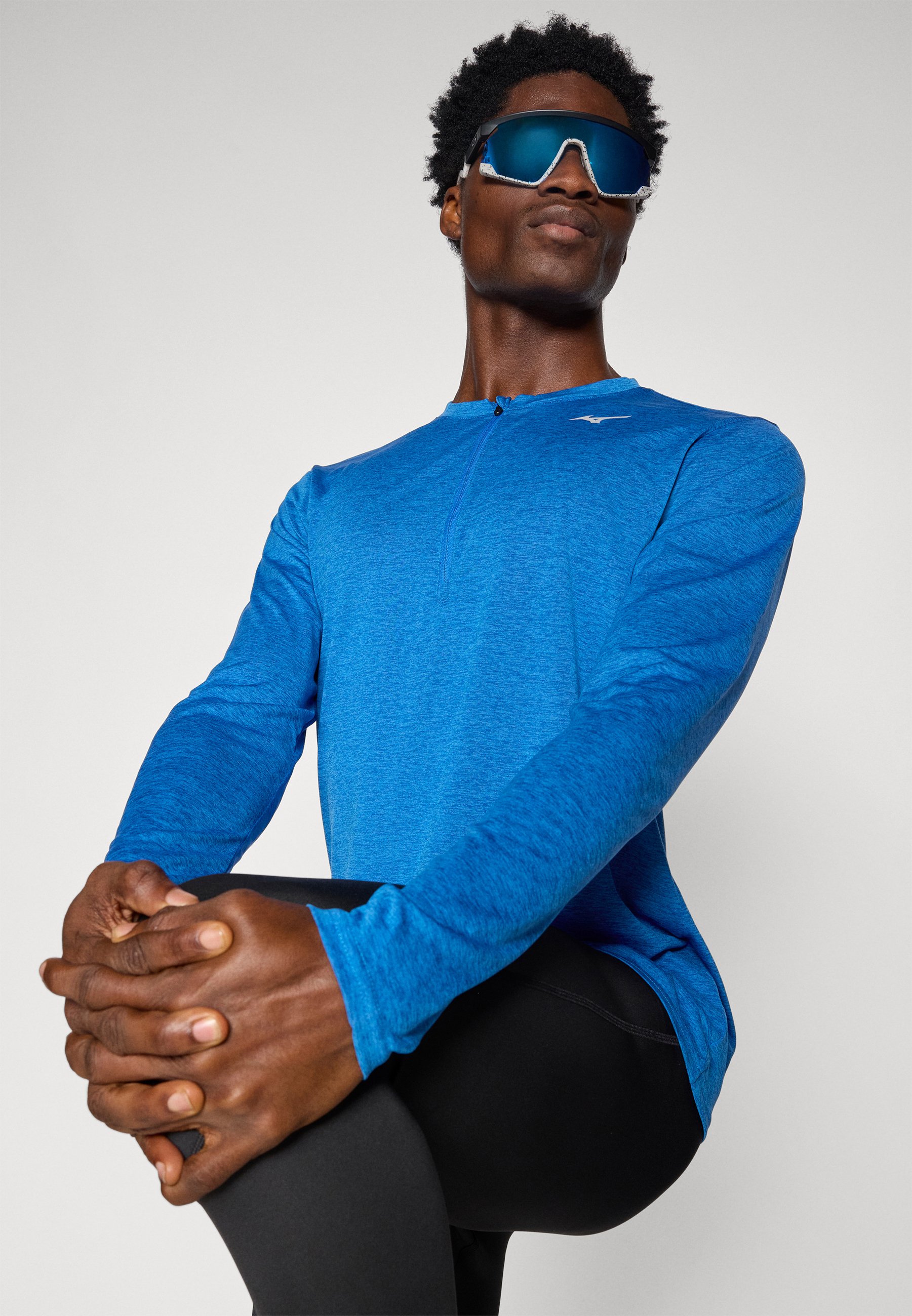 Mizuno CORE IMPULSE HALF ZIP LONG SLEEVE TEE - Longsleeve