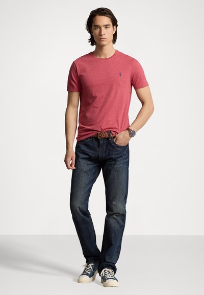 Polo Ralph Lauren CUSTOM SLIM FIT JERSEY CREWNECK T-SHIRT - Pamata T-krekls - ruby heather