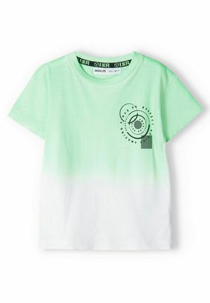 SHORT SLEEVE WITH PRINT - T-shirt print - neon green /white