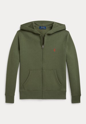 FLEECE FULL-ZIP HOODIE UNISEX - Sweat zippé - mint olive