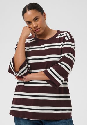 Kaffe Curve, KCWINNI - T-shirt à manches longues - fudge chalk black deep