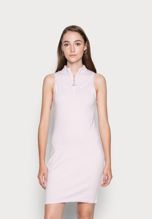 Jersey dress - regal pink/white