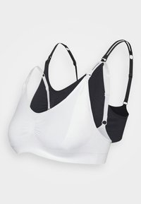 Lindex - SEAMLEAS NURSING BRA 2 PACK - T-skjorte-BH - black/white Miniatyrbilde 1