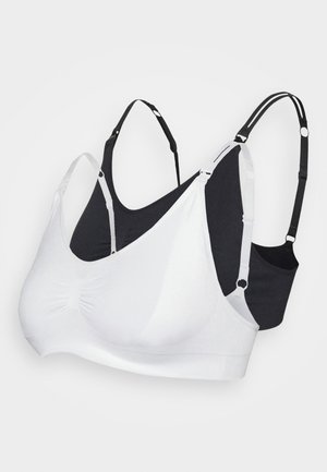 SEAMLEAS NURSING BRA 2 PACK - T-Shirt BH - black/white