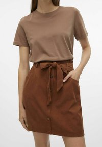 Vero Moda Minisukně - mottled brown