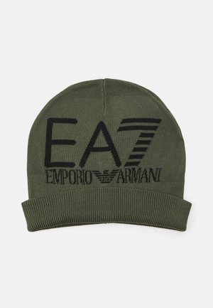 EA7 Emporio Armani MOUNTAIN VISIBILITY BEANIE UNISEX - Berretto - beetle/black