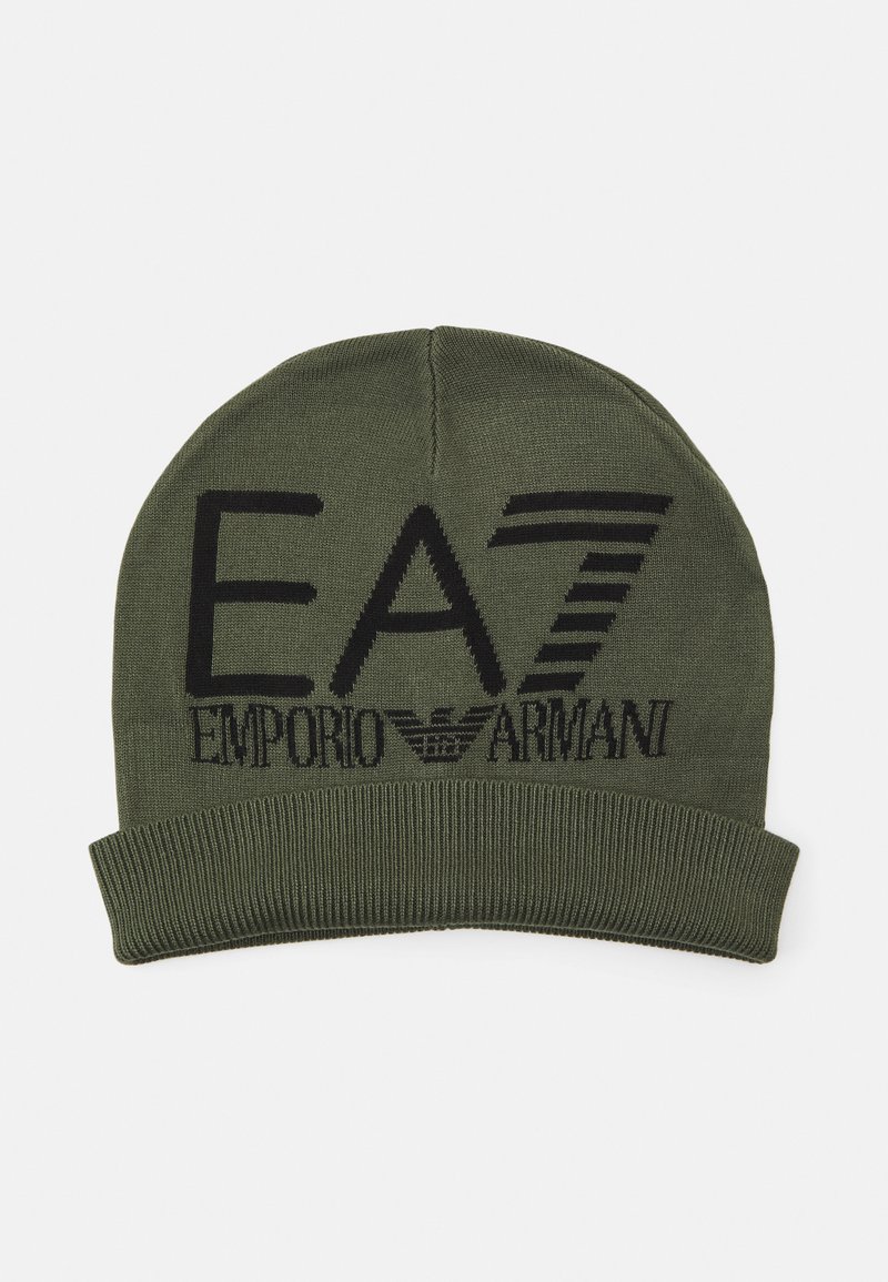 EA7 Emporio Armani MOUNTAIN VISIBILITY BEANIE UNISEX - Kapa - beetle/black