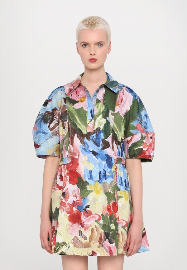 STRUCTURED SLEEVE MINI DRESS - Shirt dress - loves mel oves me not