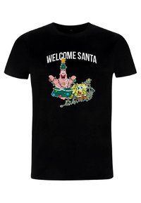 Henry Tiger SPONGEBOB SQUAREPANTS WELCOME SANTA - Camiseta estampada - black