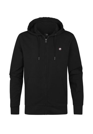 Petrol Industries CASUAL IRONWOOD - Sweater met rits - deep black
