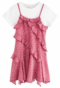 Next FRILL SLIP AND SET - REGULAR FIT - Basic póló - pink