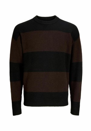 Jack & Jones, JJESOHO OLLIE KNIT CREW NECK SN - Jumper - black