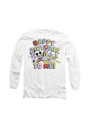 MICKEY MOUSE FRIENDS HAPPY BIRTHDAY TO ME - Long sleeved top - white
