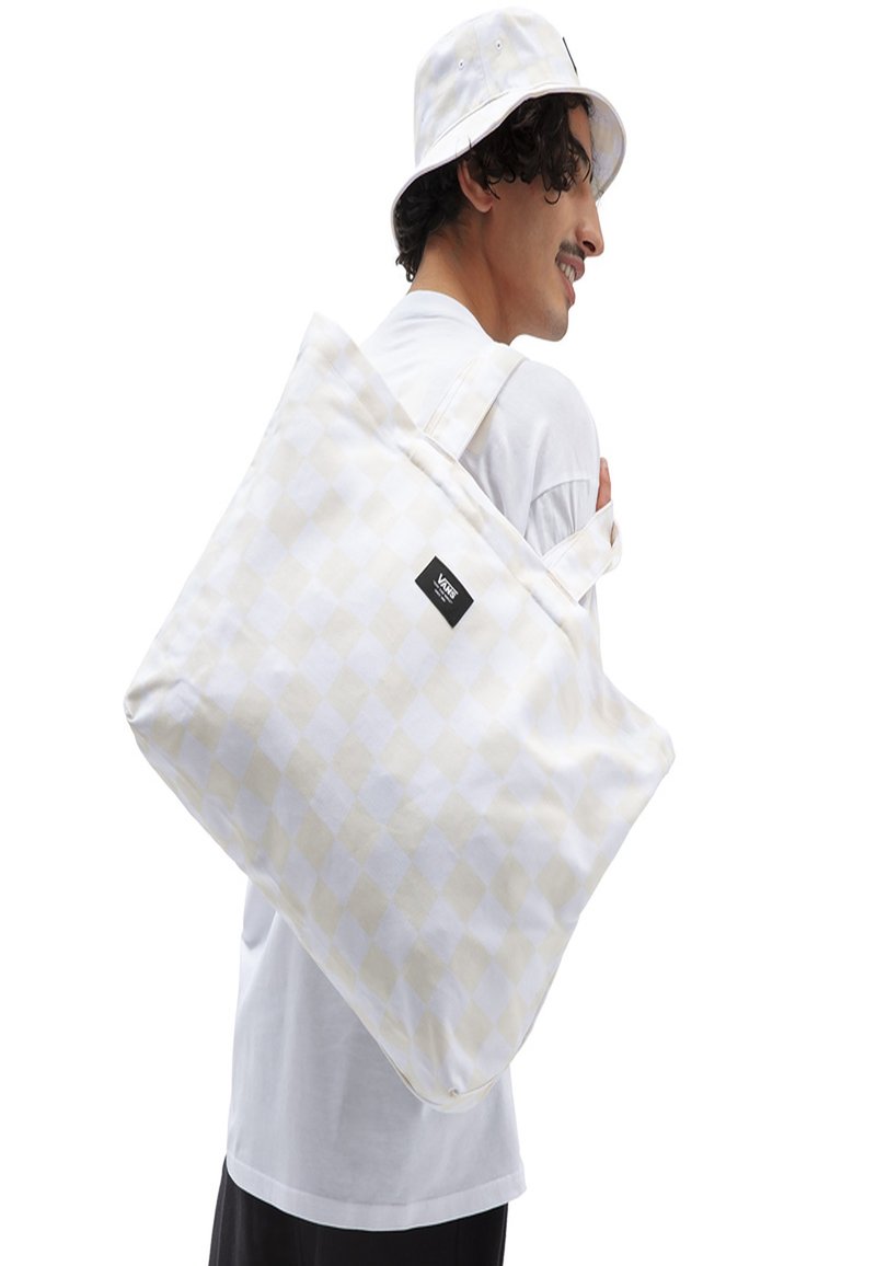 Vans MN CHECKERBOARD DAY 21 TOTE Shopping Bag antique white/weiß