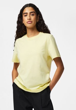 PCRIA SOLID TEE - T-paita - french vanilla