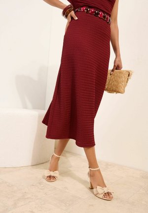 Friends Like These, WIDE FIT - BOW DETAIL MID BLOCK HEEL SUMMER SANDALS  . - Sandals - natural raffia