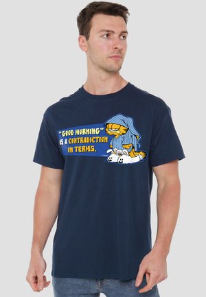 GARFIELD CONTRADICITION IN TERMS - Print T-shirt - dark blue