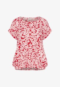 Unselected, true red chalk flower print