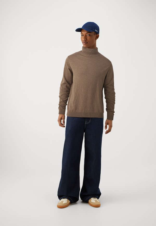 SLHBERG ROLL NECK NOOS - Jumper - teak melange2